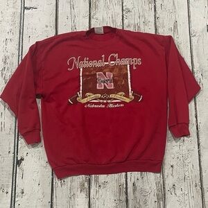 Vintage University of Nebraska Cornhuskers 1995 National Champions Sweatshirt